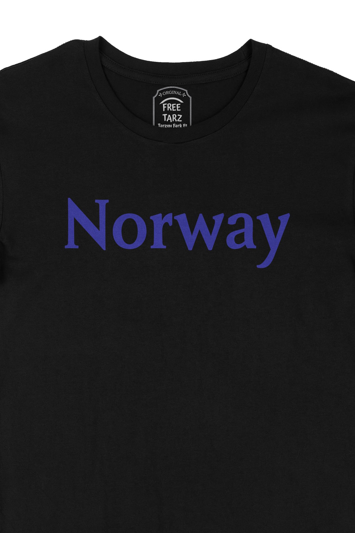 Norveç Norway Büyük Baskılı Siyah Tişört Norveç Norway Büyük Baskılı Siyah Tişört - Ücretsiz Kargo