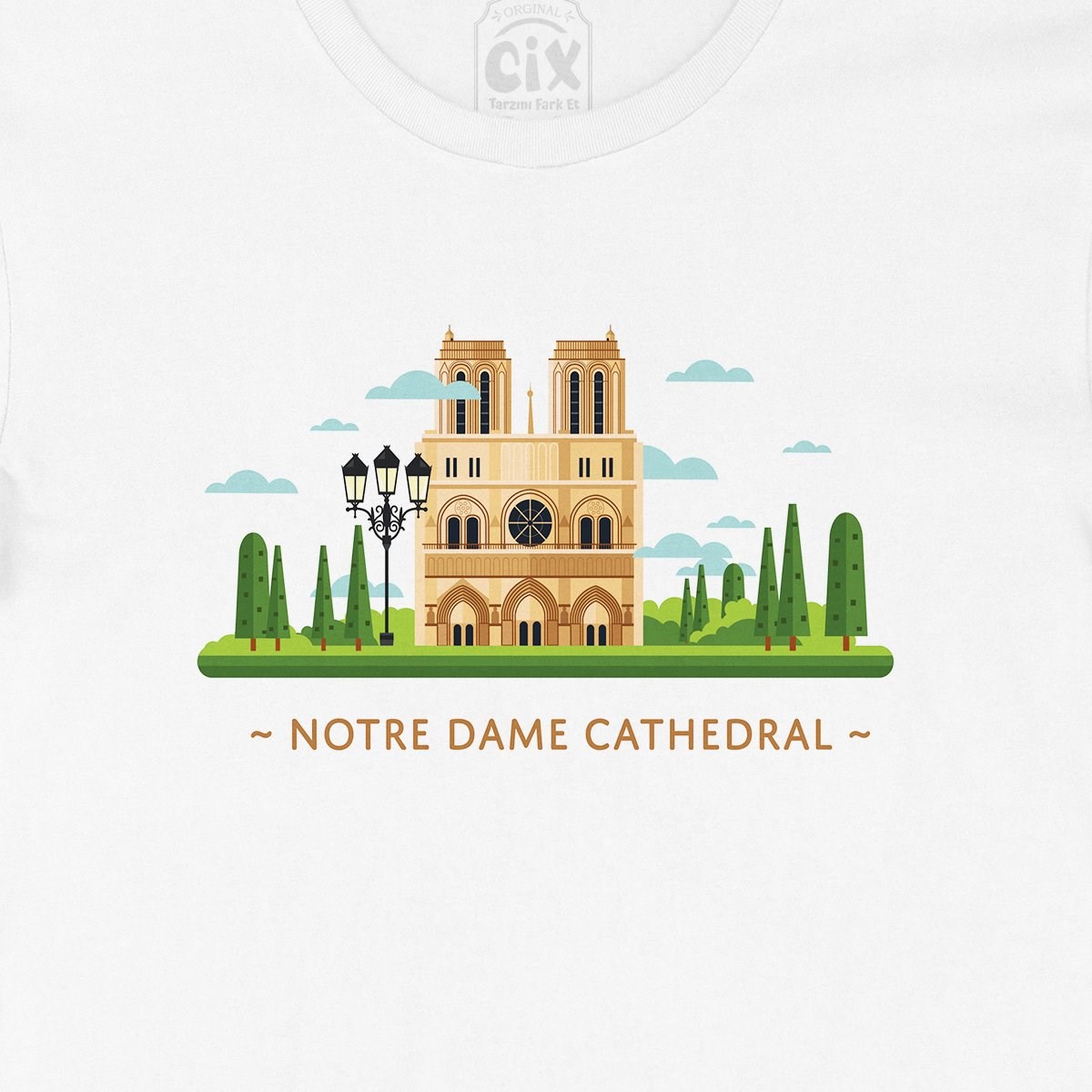 Notre Dame Katedrali Tişört