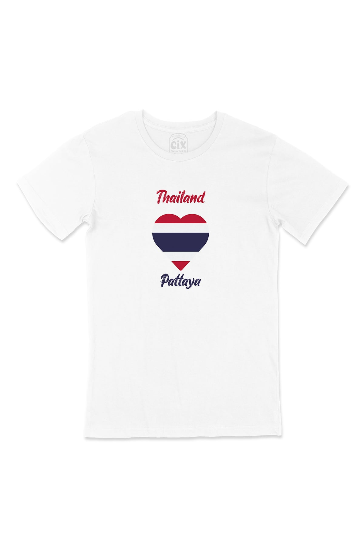 Pattaya Tayland Bayraklı Kalpli Tişört