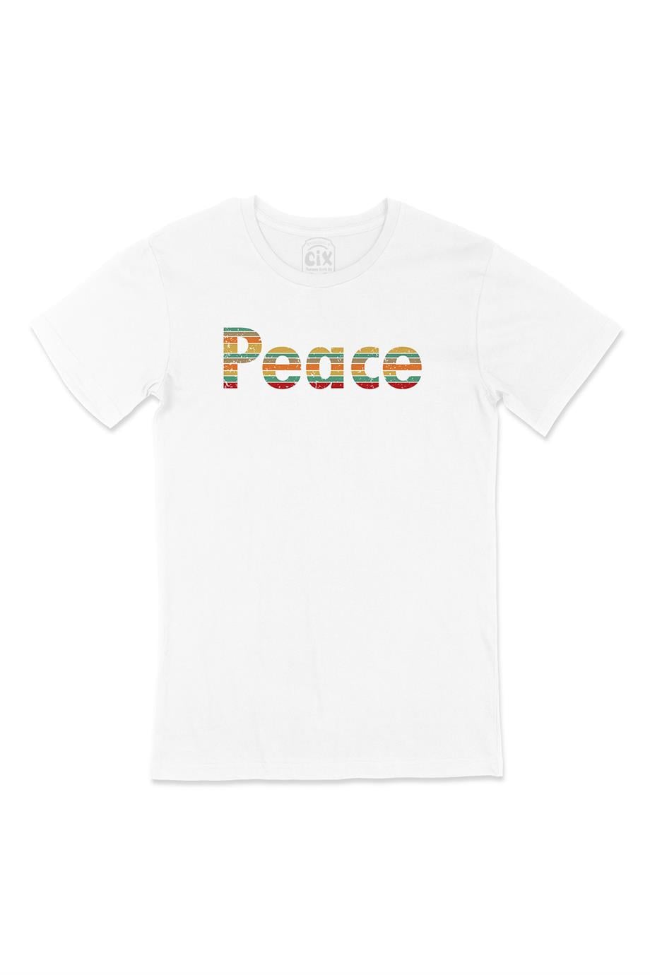 Peace Barış Beyaz Tişört
