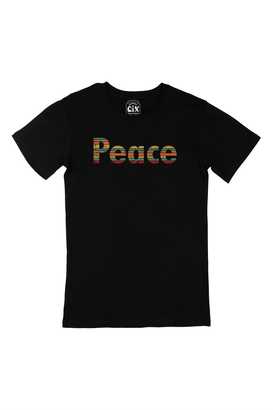 Peace Barış Siyah Tişört