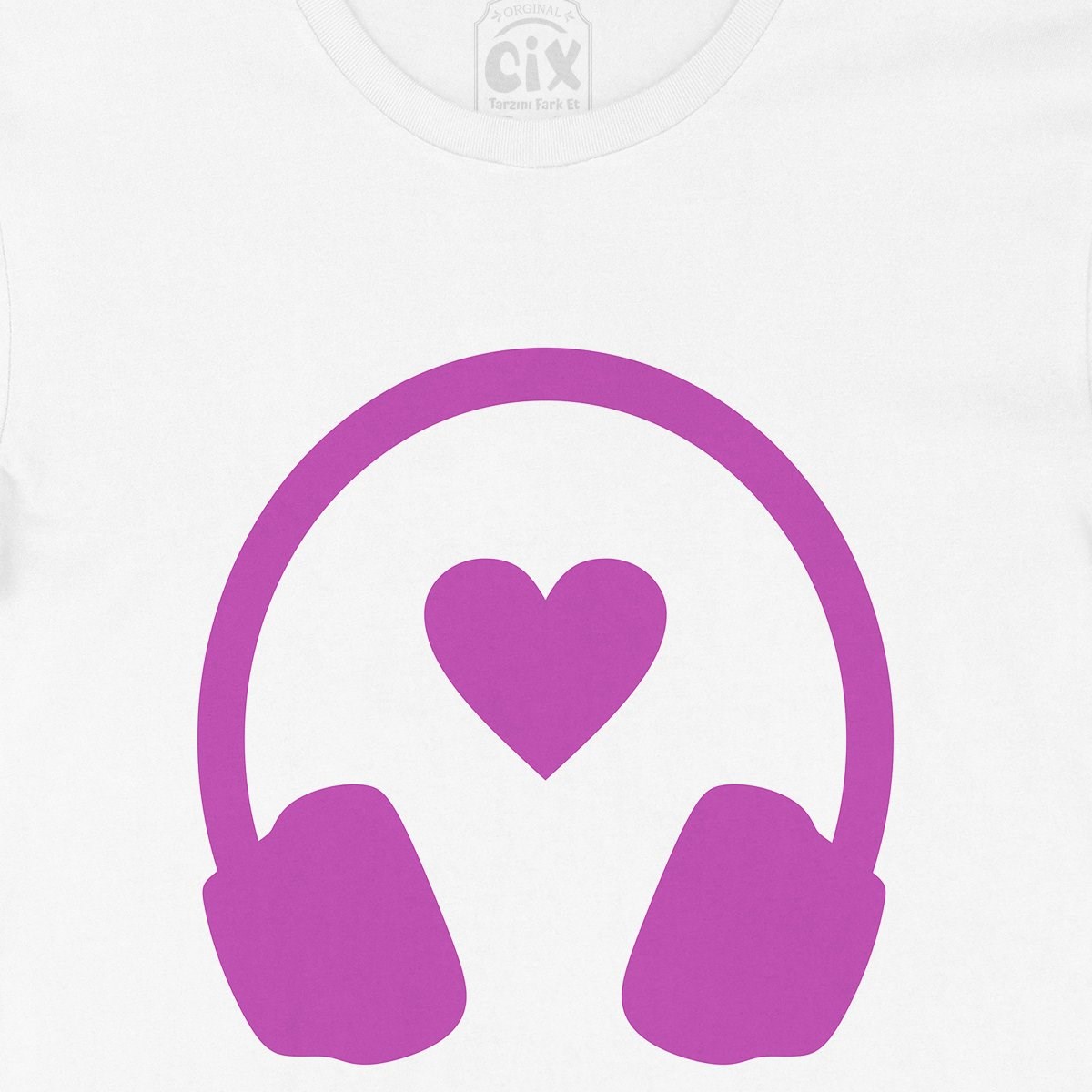 Pembe Müzik Aşkı Tişört