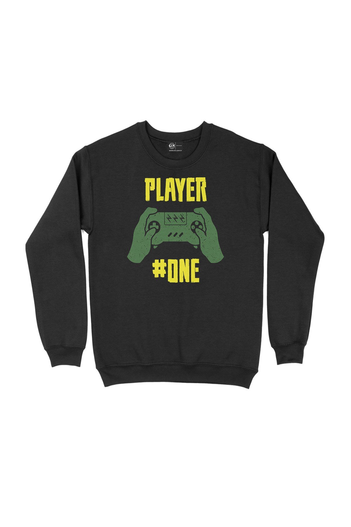 Pembe Player One  Siyah Sweatshirt