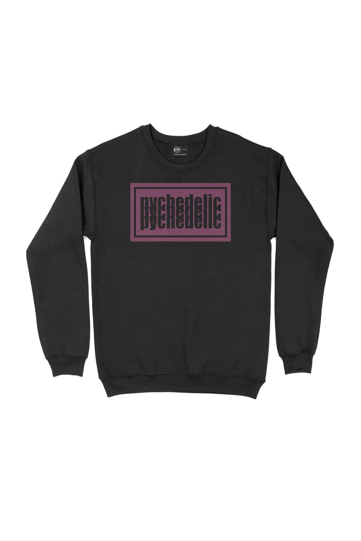 Pembe Pychedelic Siyah Sweatshirt