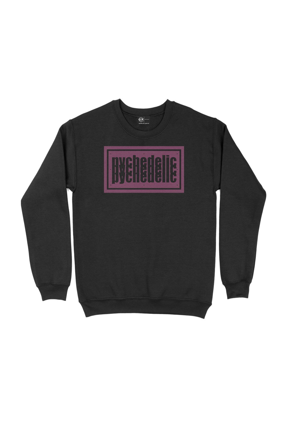Pembe Pychedelic Siyah Sweatshirt