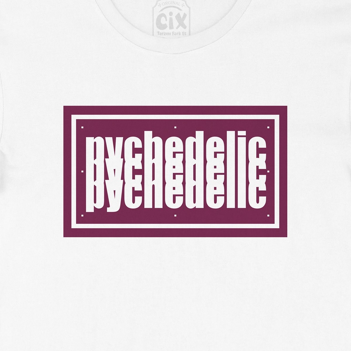 Pembe Pychedelic Tişört