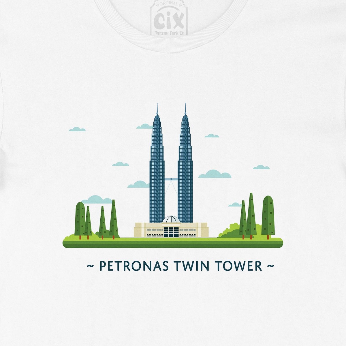 Petronas İkiz Kuleleri Tişört