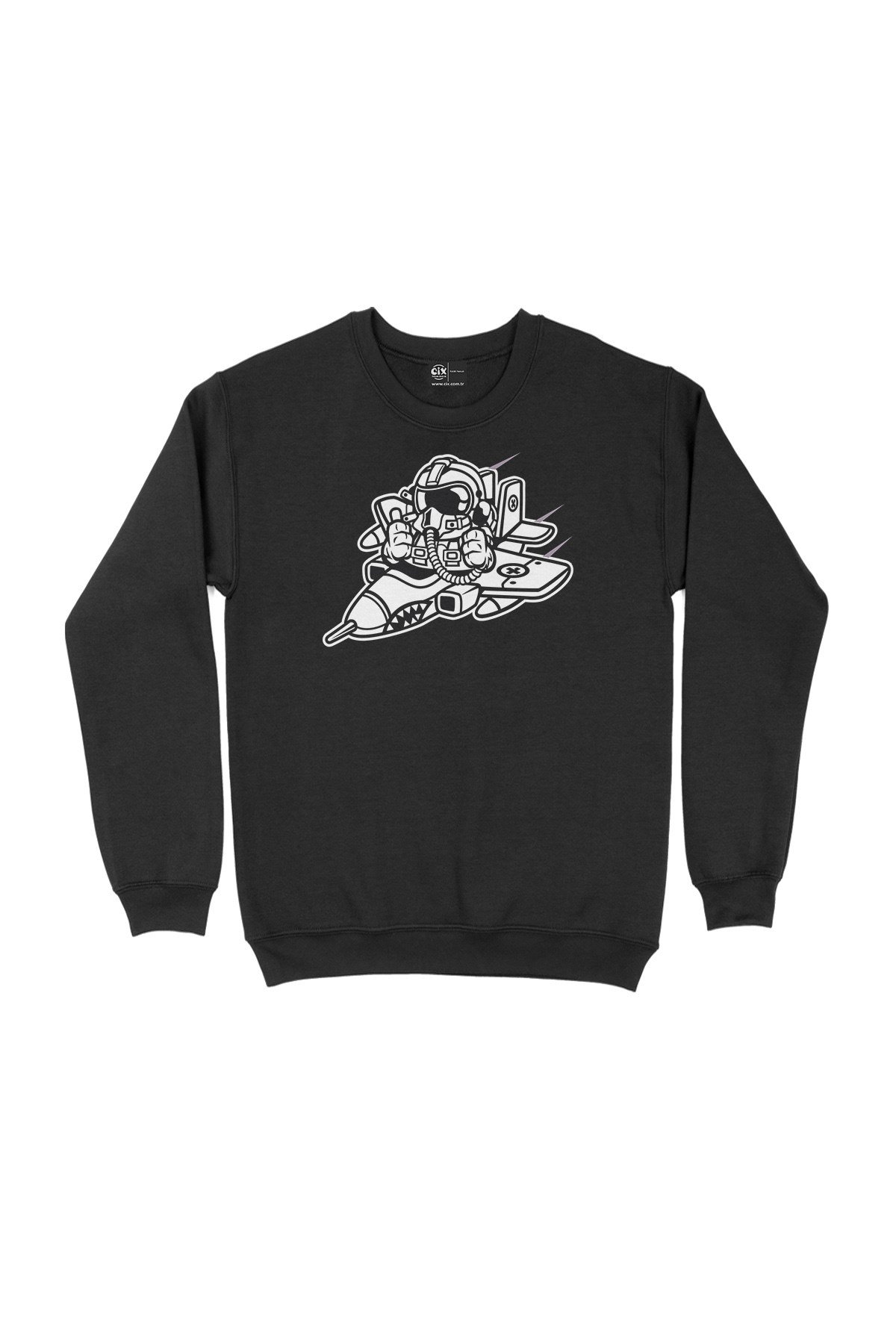 Pilot Siyah Sweatshirt