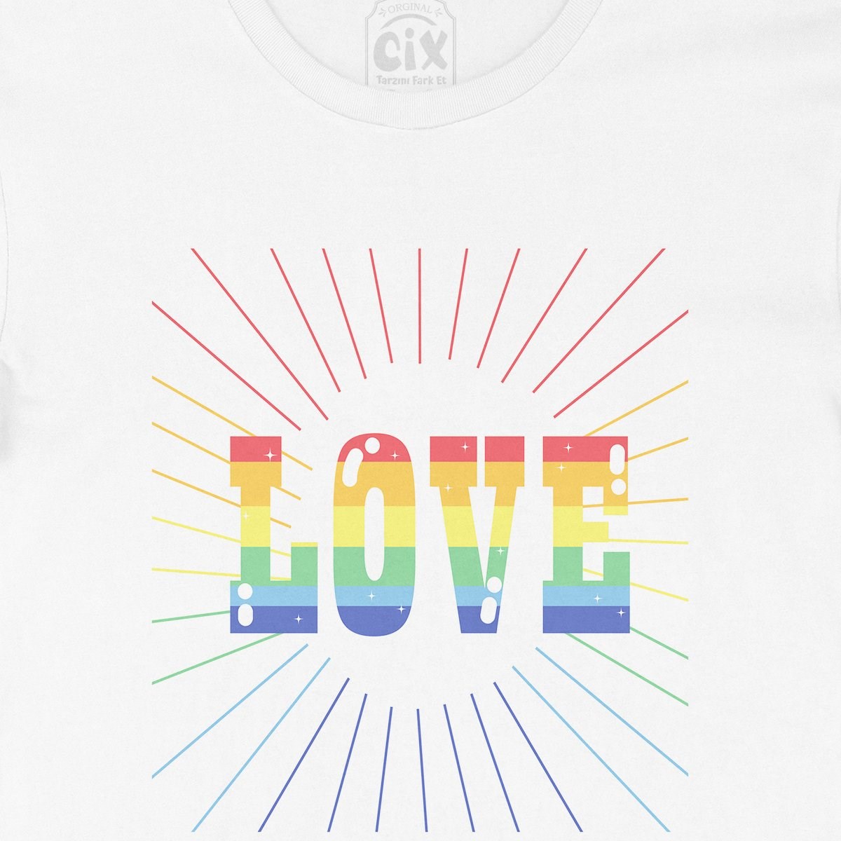 Rainbow Love Tişört