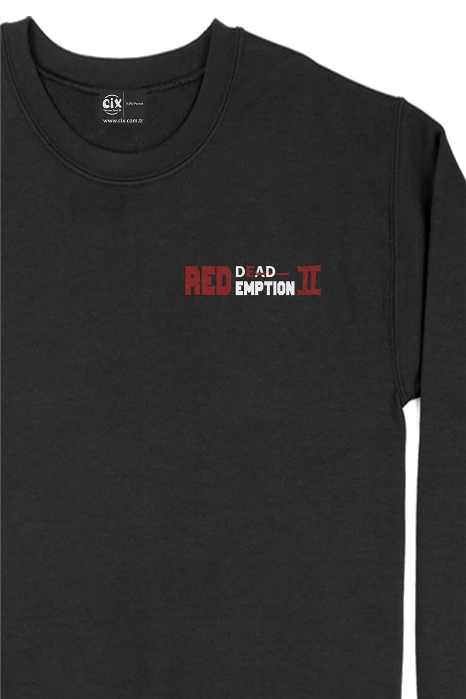 Redemption Cep Tasarım Baskılı Sweatshirt Redemption Cep Tasarım Baskılı Sweatshirt - Ücretsiz Kargo