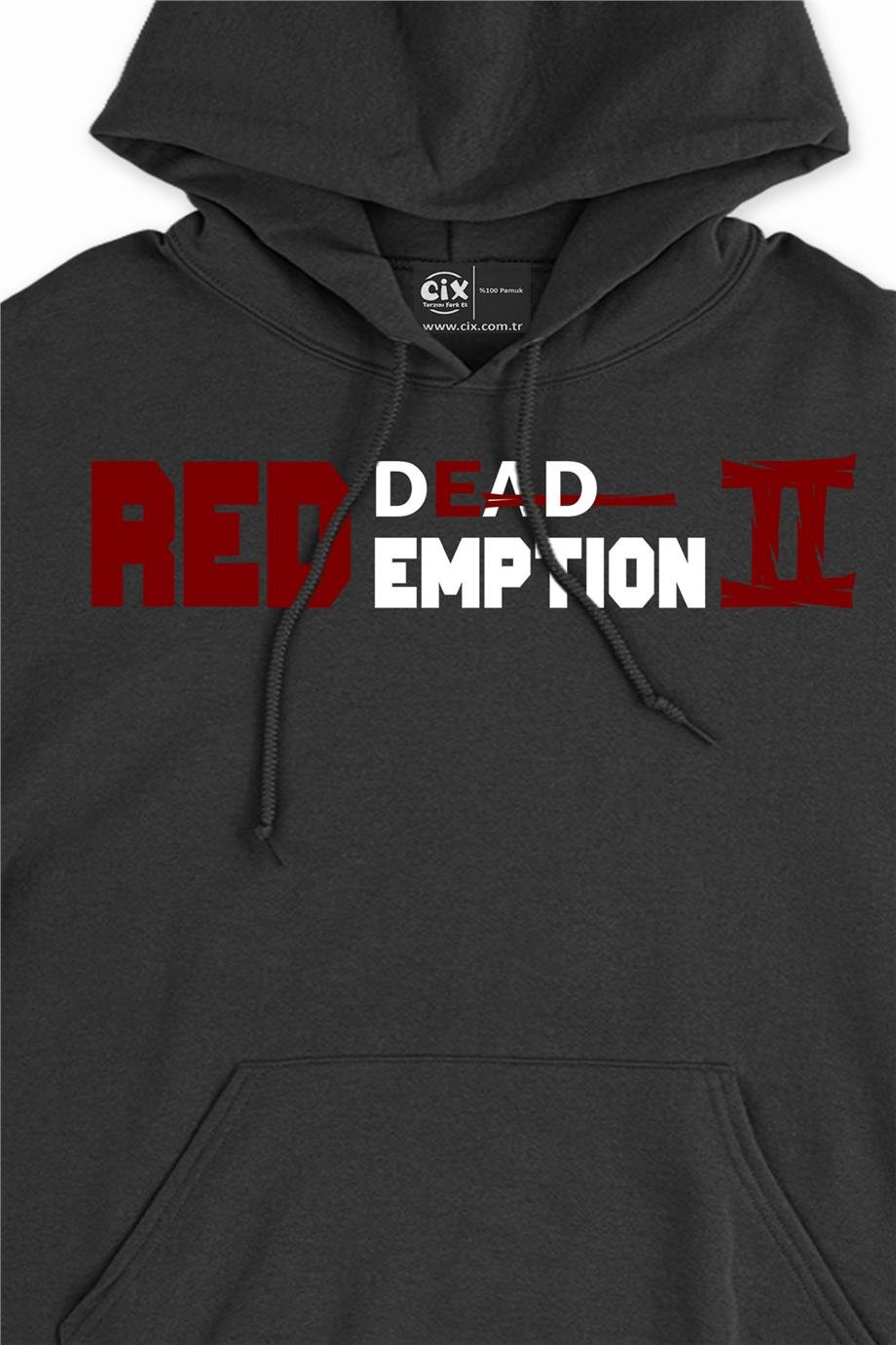 Redemption Kapşonlu Sweatshirt Hoodie Redemption Kapşonlu Sweatshirt Hoodie - Ücretsiz Kargo