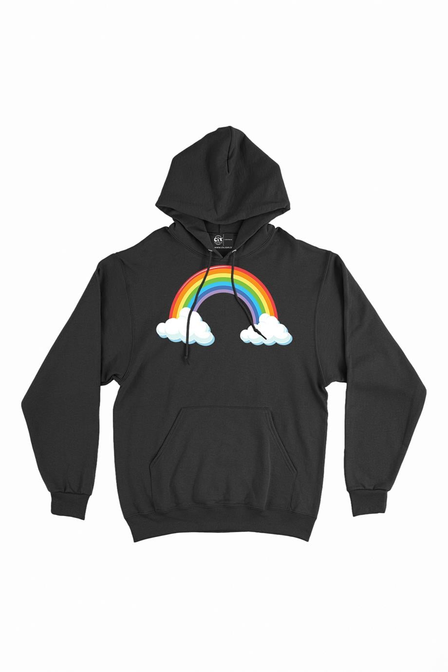 Renkli Gökkuşağı Kapşonlu Sweatshirt Hoodie Renkli Gökkuşağı Kapşonlu Sweatshirt Hoodie - Ücretsiz Kargo