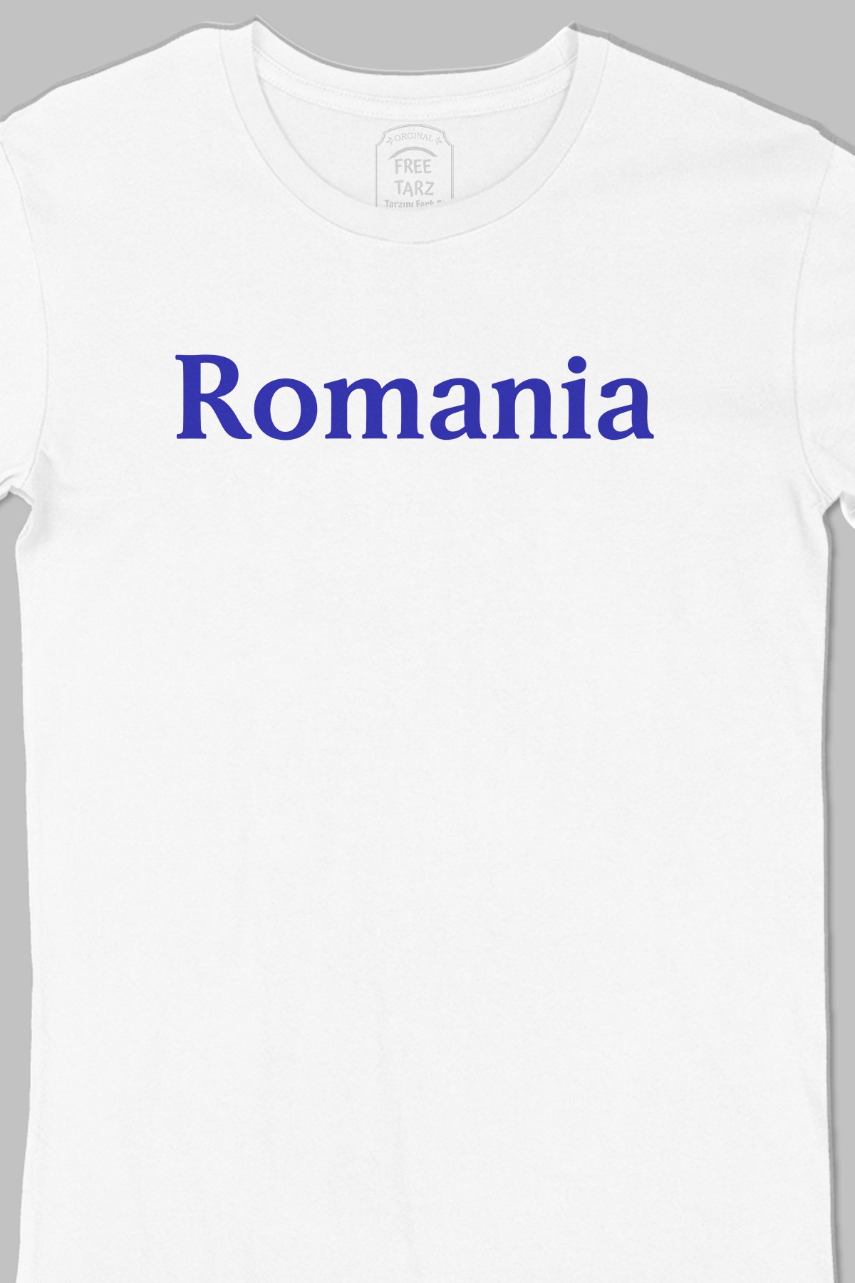 Romanya Romania Büyük Baskılı Beyaz Tişört Romanya Romania Büyük Baskılı Beyaz Tişört - Ücretsiz Kargo