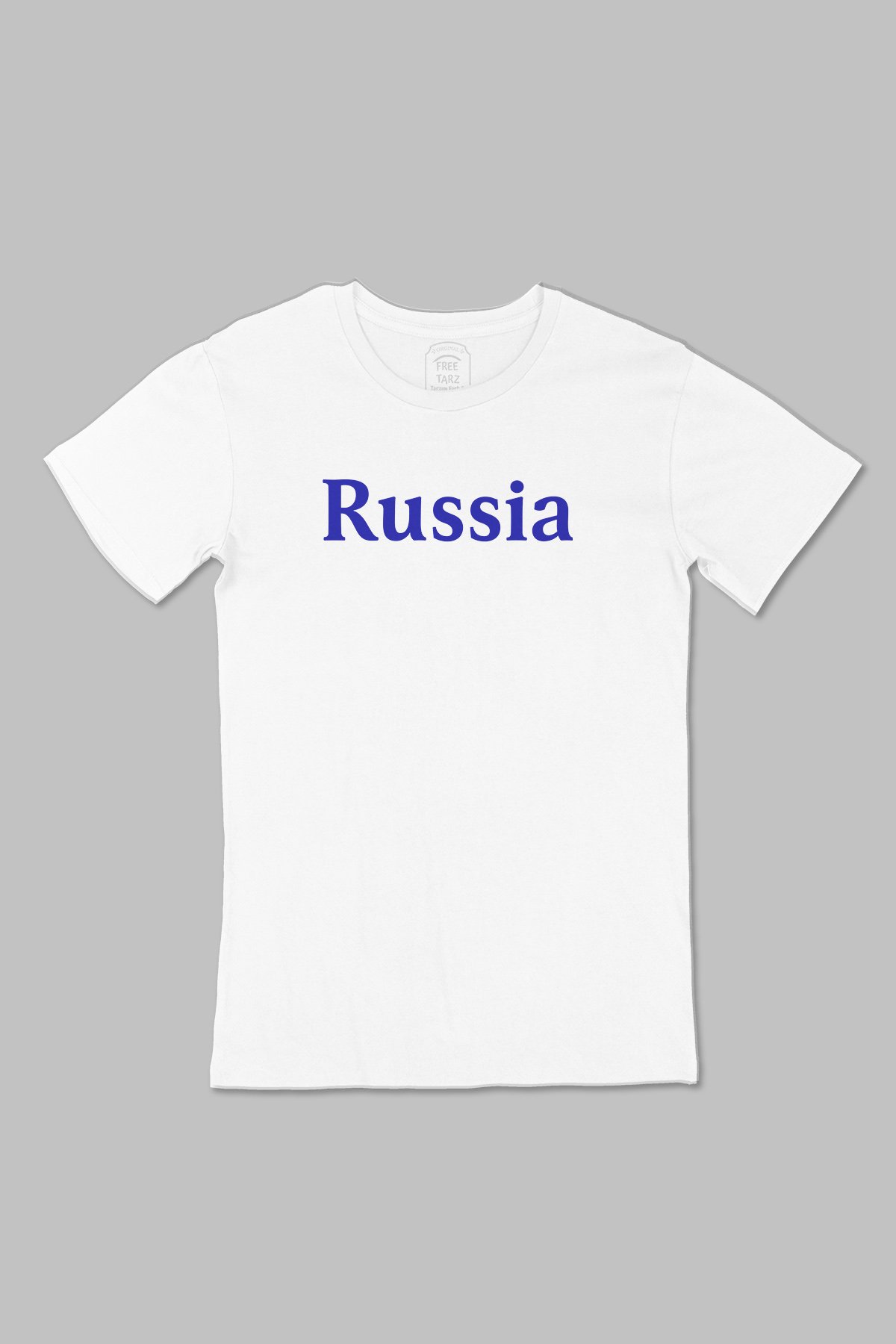 Rusya Russia Büyük Baskılı Beyaz Tişört Rusya Russia Büyük Baskılı Beyaz Tişört - Ücretsiz Kargo