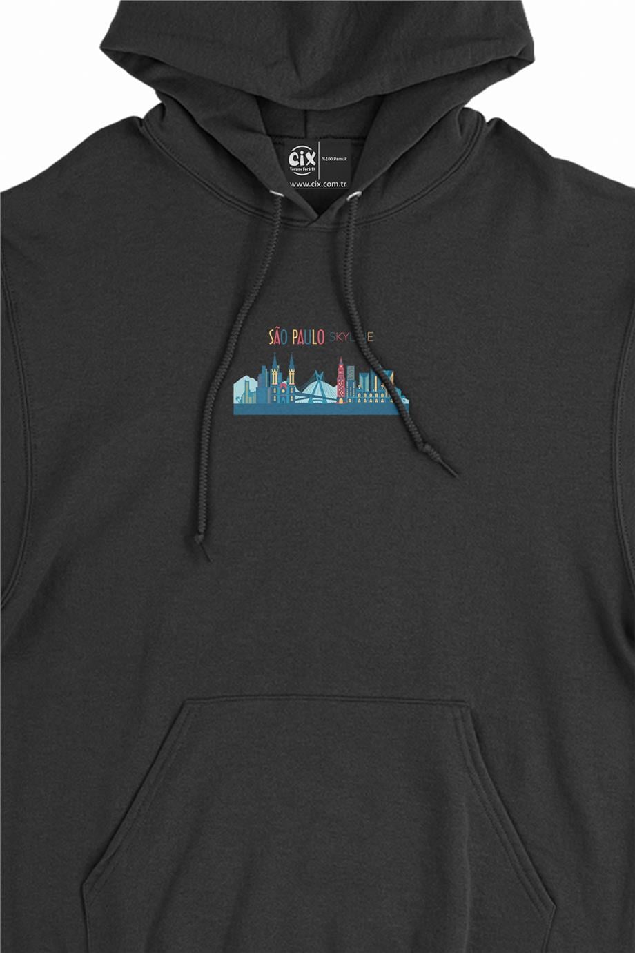 Sao Paulo Brasil Renkli Minimal Kapşonlu Sweatshirt Hoodie Sao Paulo Brasil Renkli Minimal Kapşonlu Sweatshirt Hoodie - Ücretsiz Kargo