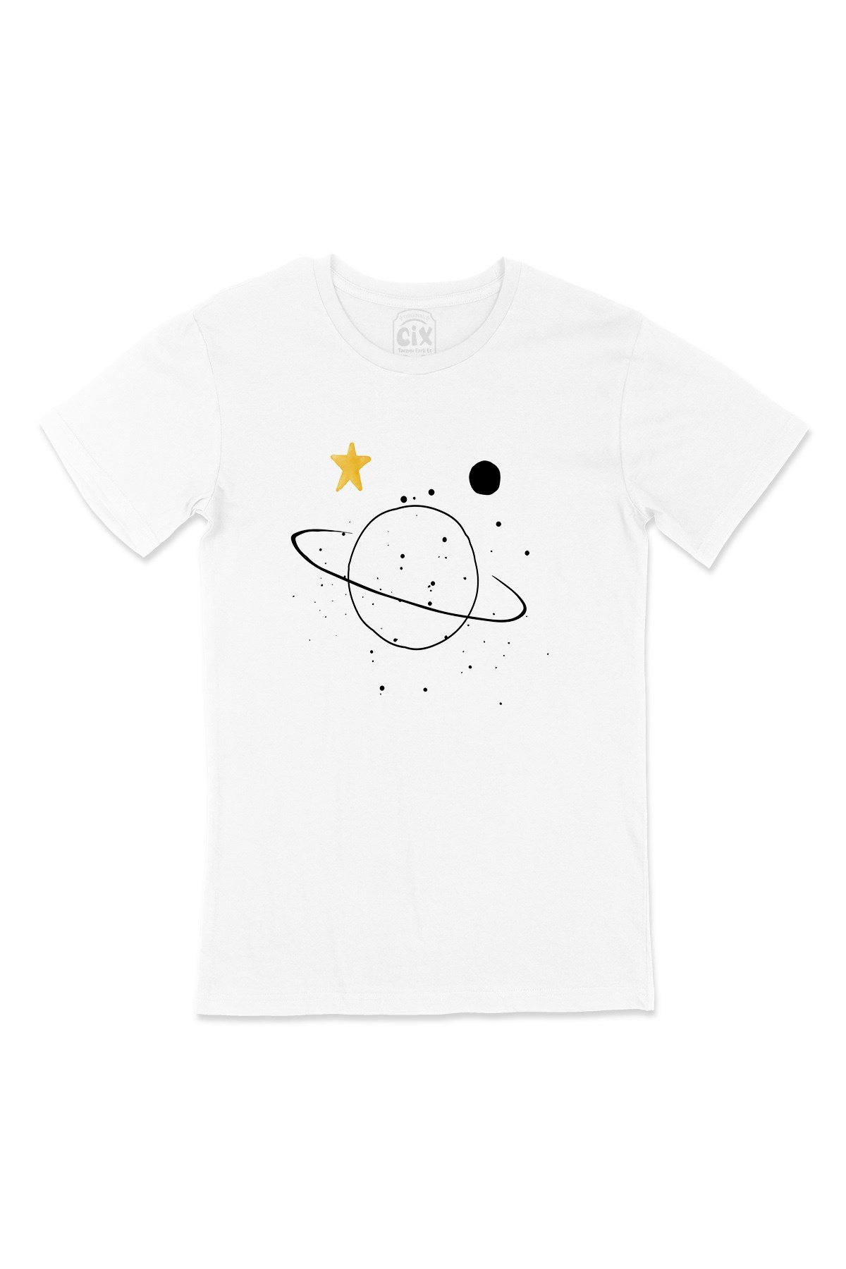 Saturn Galaksi Tasarımlı Tişört