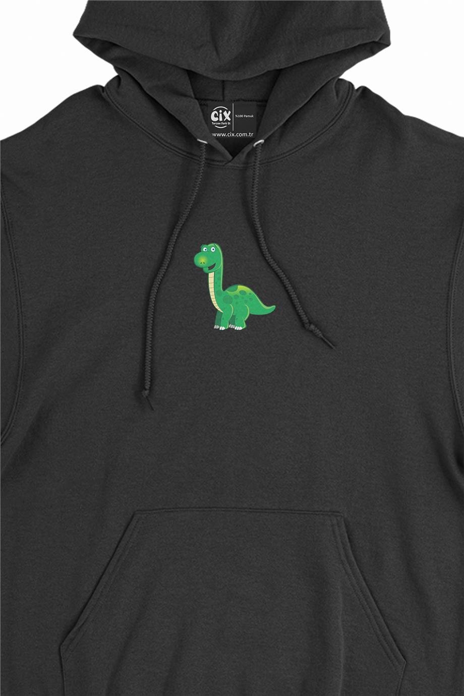 Sevimli Dinozor Minimal Kapşonlu Sweatshirt Hoodie Sevimli Dinozor Minimal Kapşonlu Sweatshirt Hoodie - Ücretsiz Kargo