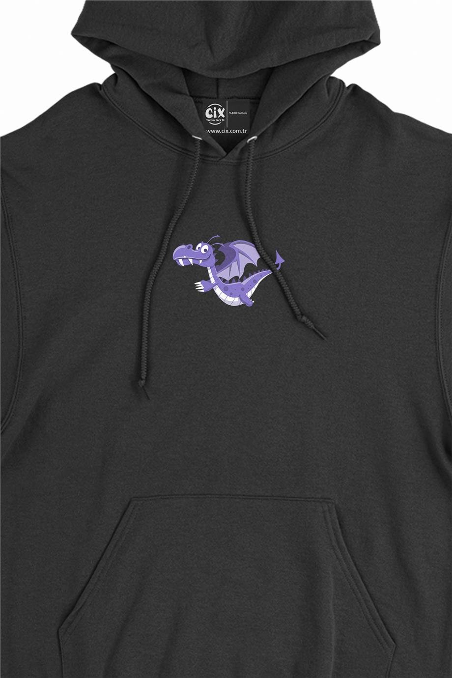Sevimli Ejderha Minimal Kapşonlu Sweatshirt Hoodie Sevimli Ejderha Minimal Kapşonlu Sweatshirt Hoodie - Ücretsiz Kargo