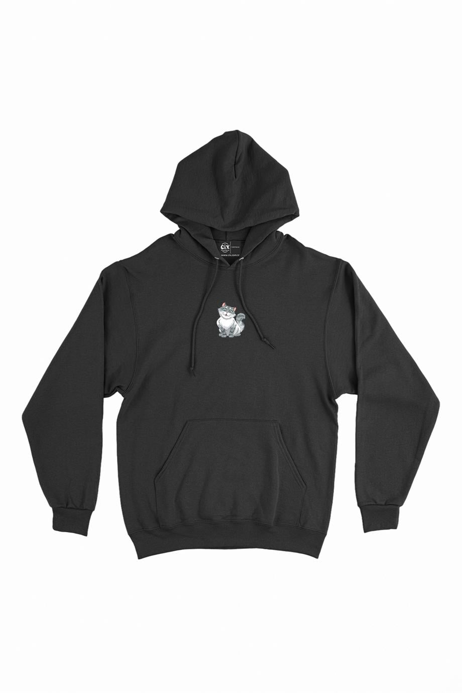 Sevimli Kedi Minimal Kapşonlu Sweatshirt Hoodie Sevimli Kedi Minimal Kapşonlu Sweatshirt Hoodie - Ücretsiz Kargo