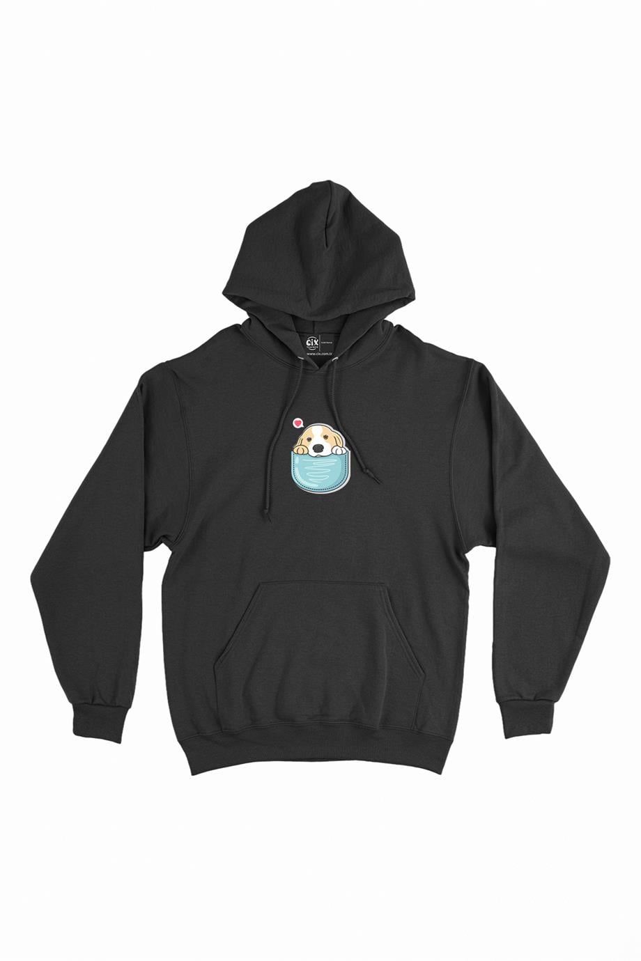 Sevimli Köpek Minimal Kapşonlu Sweatshirt Hoodie Sevimli Köpek Minimal Kapşonlu Sweatshirt Hoodie - Ücretsiz Kargo