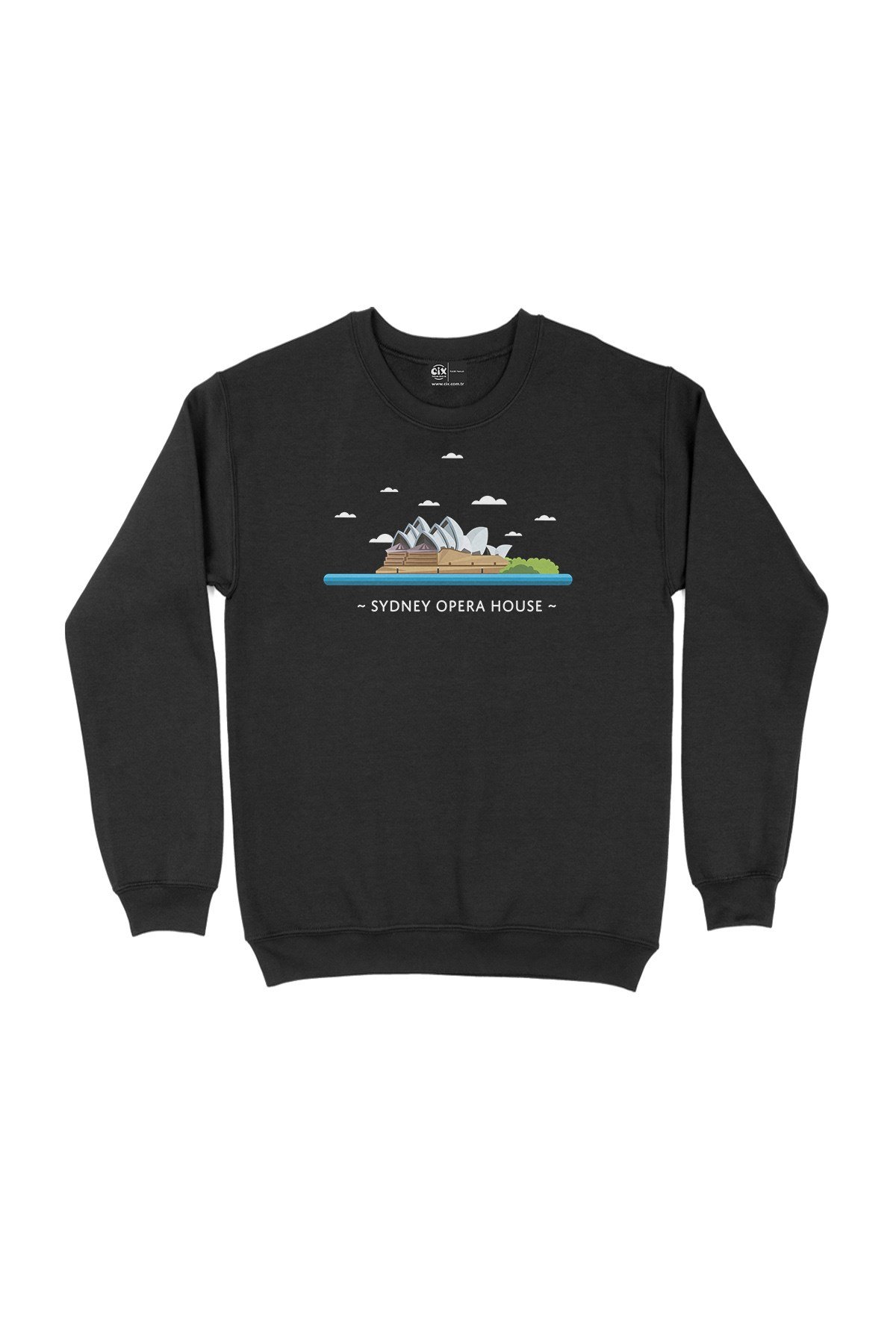 Sidney Opera Binası Siyah Sweatshirt