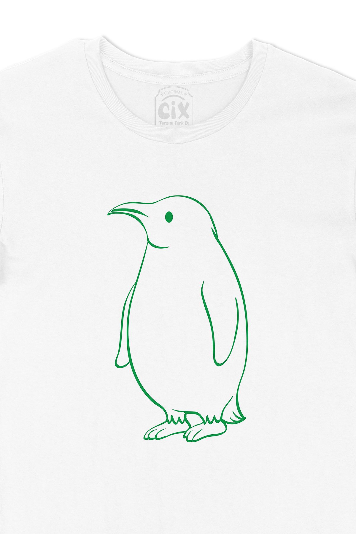 Şişman Penguen Çizimli Tişört