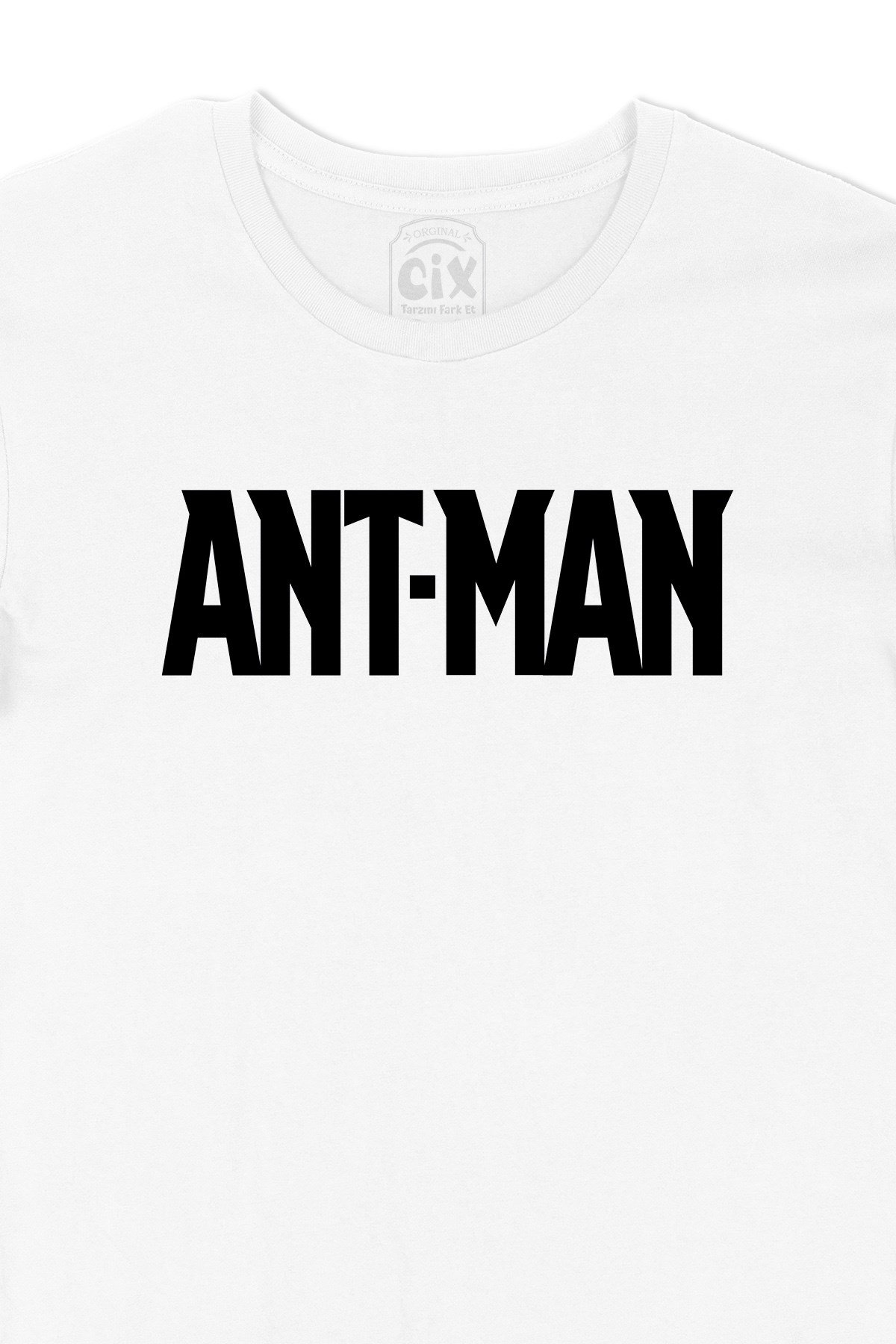 Siyah Ant Man Logolu Tişört