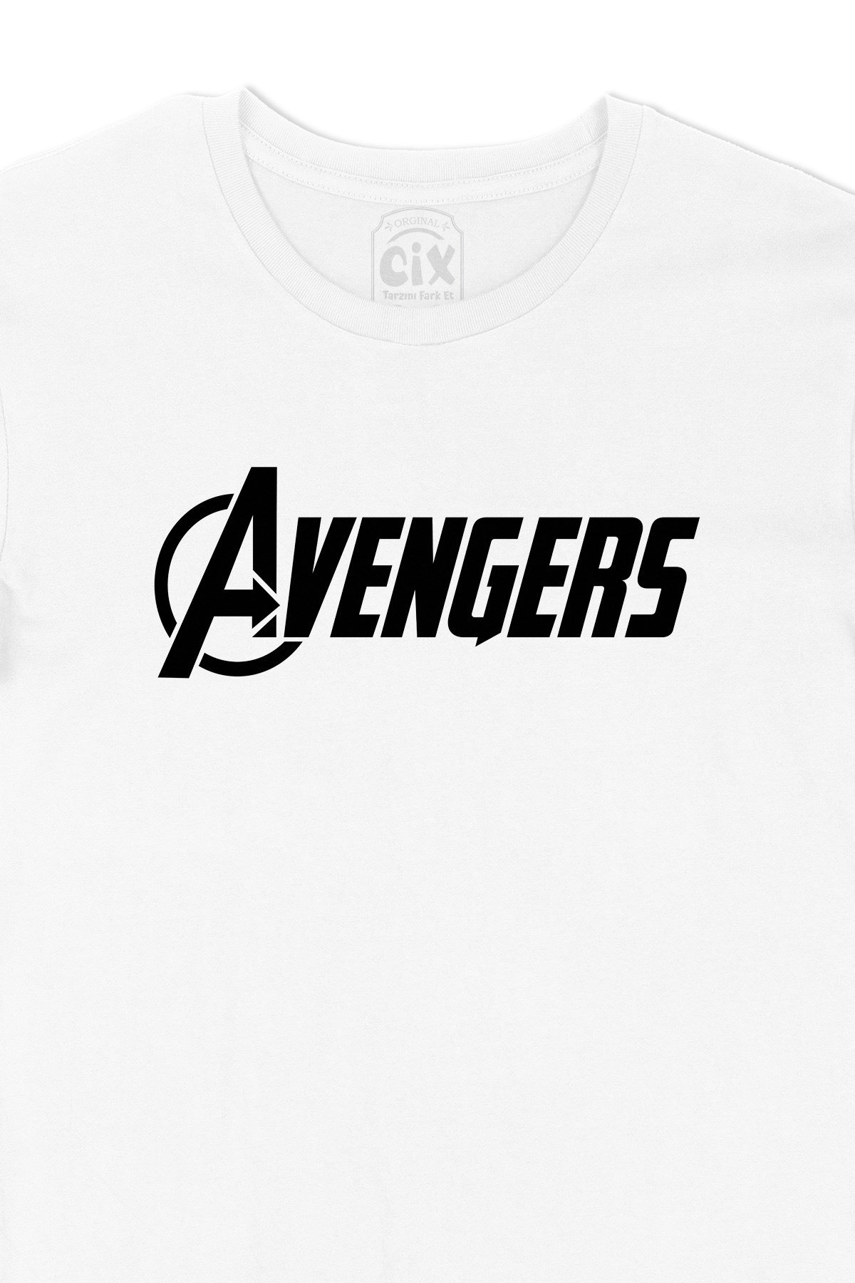 Siyah Avengers Tişört