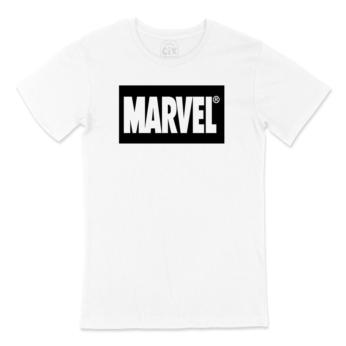 Siyah Marvel Logolu Tişört