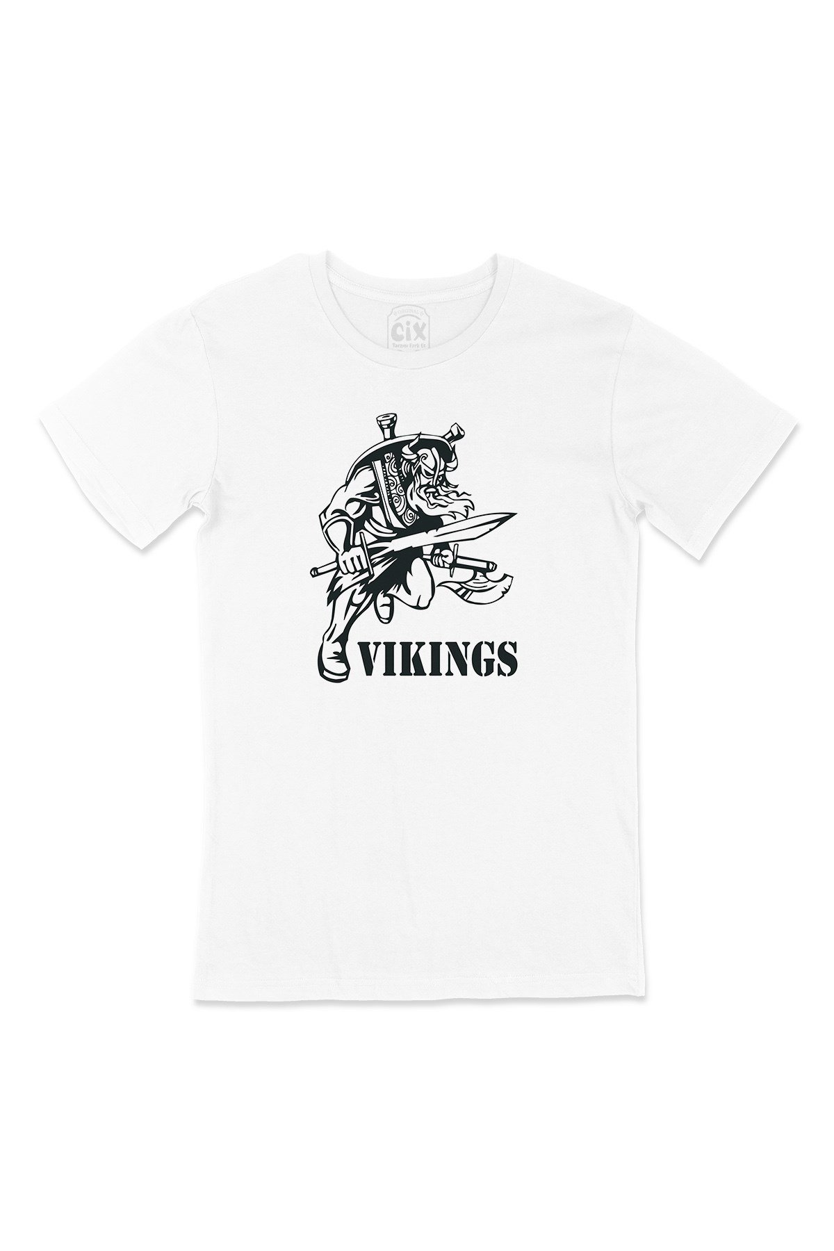 Siyah Vikings Tişört