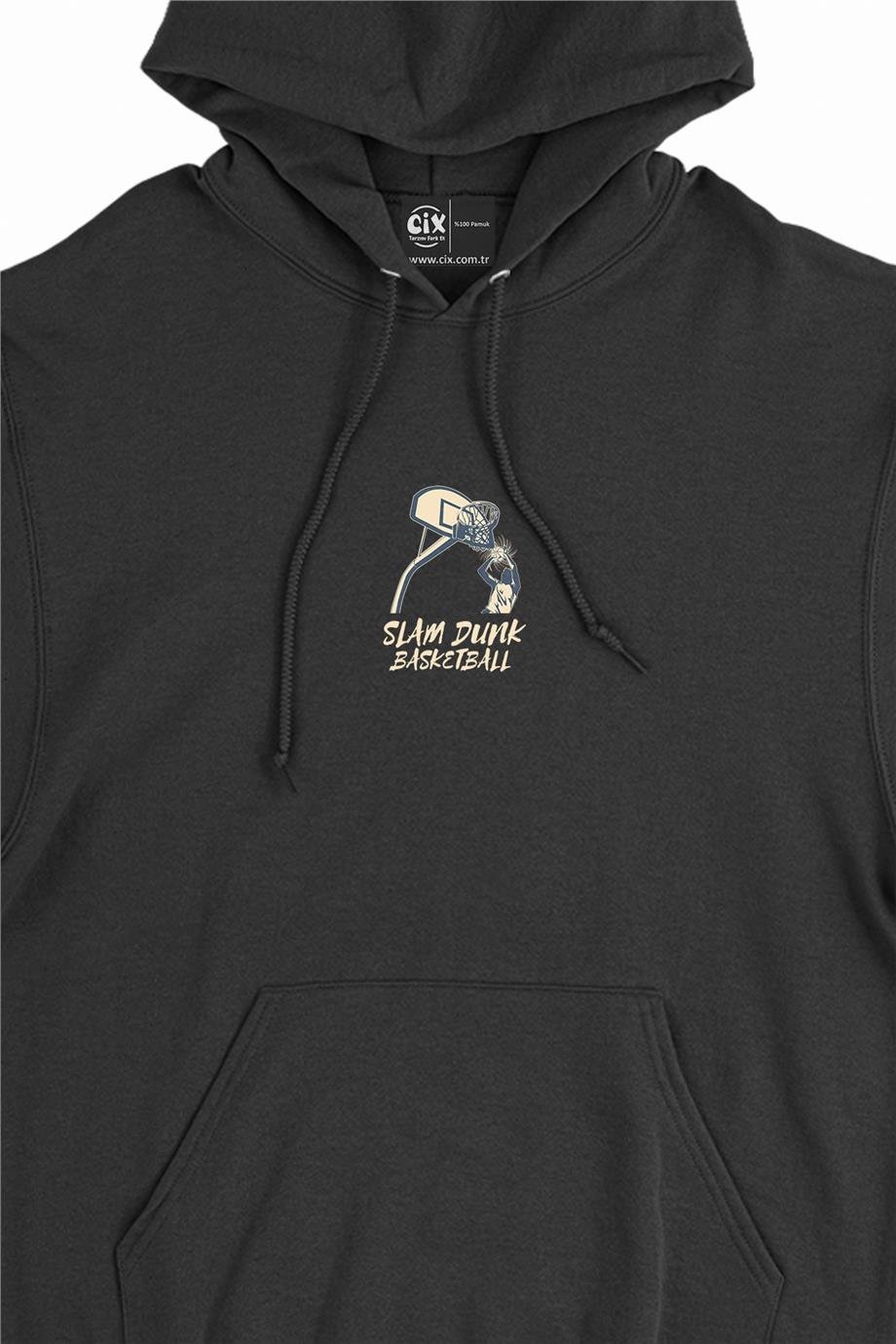 Slam Dunk Basket Minimal Kapşonlu Sweatshirt Hoodie Slam Dunk Basket Minimal Kapşonlu Sweatshirt Hoodie - Ücretsiz Kargo