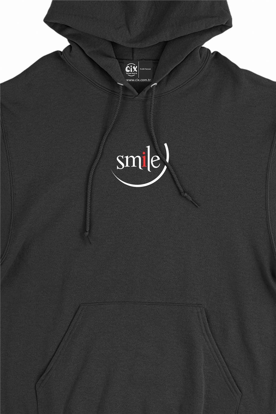 Smile Gülümse Minimal Kapşonlu Sweatshirt Hoodie Smile Gülümse Minimal Kapşonlu Sweatshirt Hoodie - Ücretsiz Kargo
