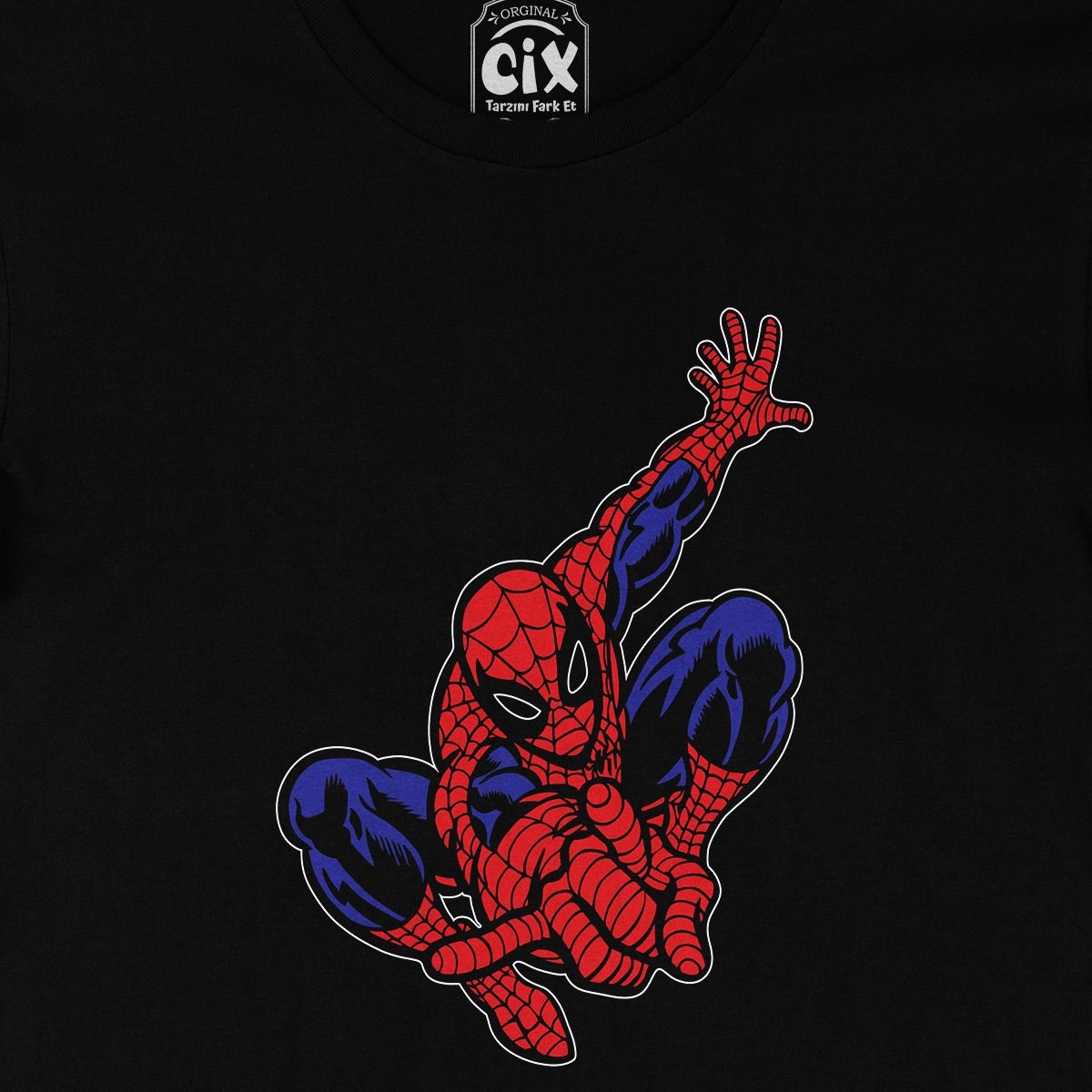 Spiderman Siyah Tişört