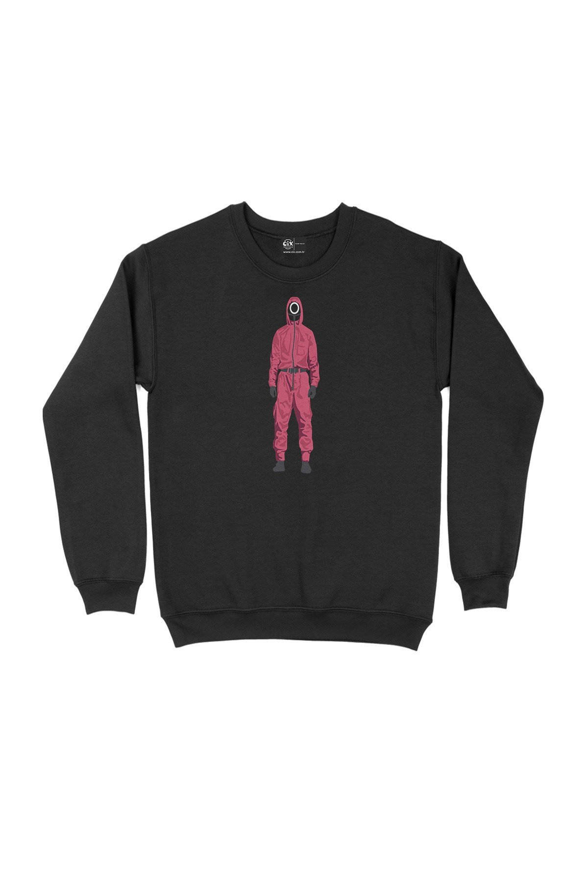 Squid Game İşçi Siyah Sweatshirt 