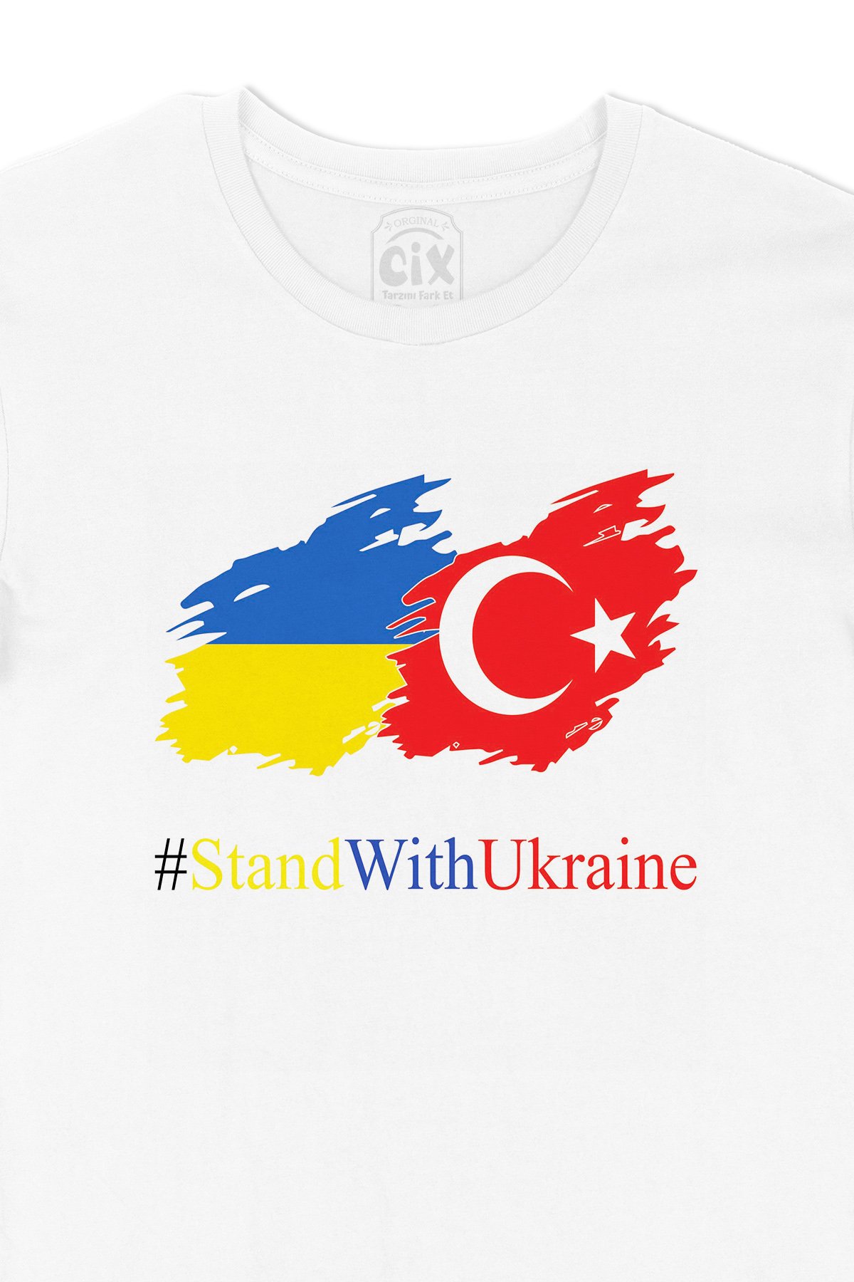 Stand With Ukraine Ukrayna Türkiye Tişört