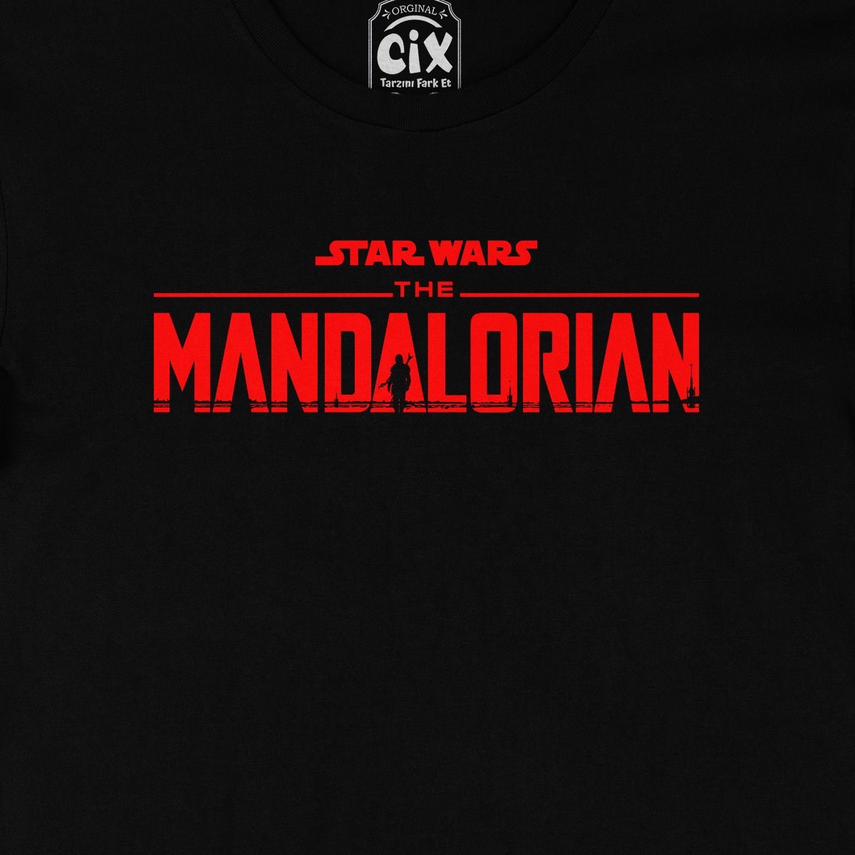 Star Wars Mandalorian Siyah Tişört