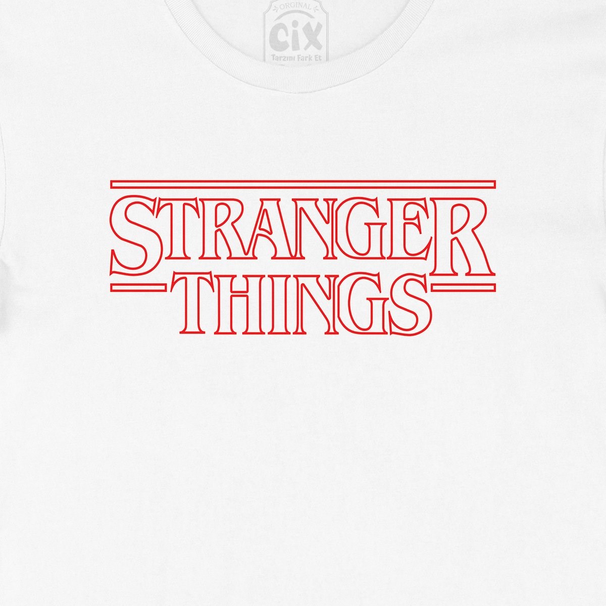 Stranger Things Çizgili Tişört