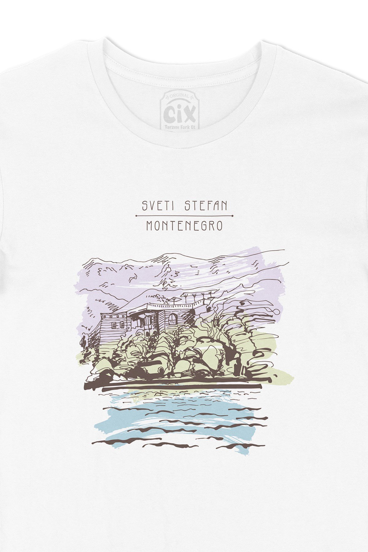 Sveti Stefan Karadağ Tişört