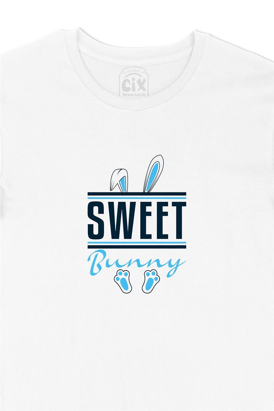Sweet Bunny Tavşan Beyaz Tişört