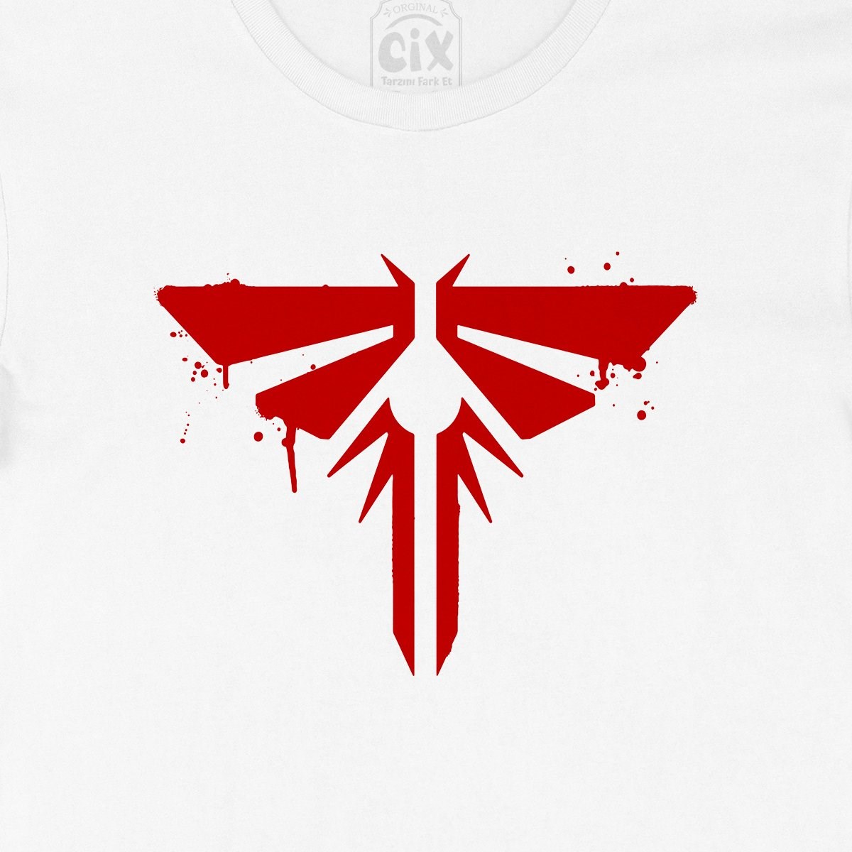 The Last Of Us Kırmızı Logolu Tişört