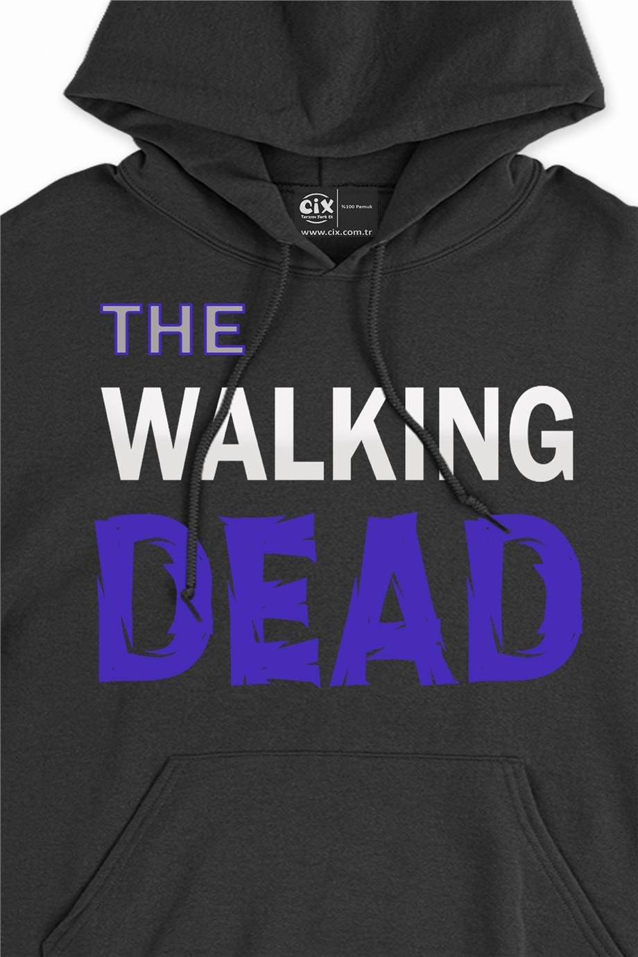 The Walking Dead Kapşonlu Sweatshirt Hoodie The Walking Dead Kapşonlu Sweatshirt Hoodie - Ücretsiz Kargo