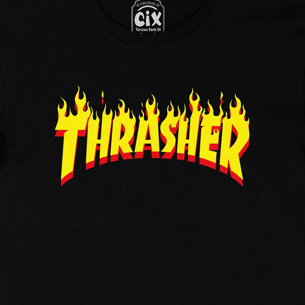 Thrasher Siyah Tişört
