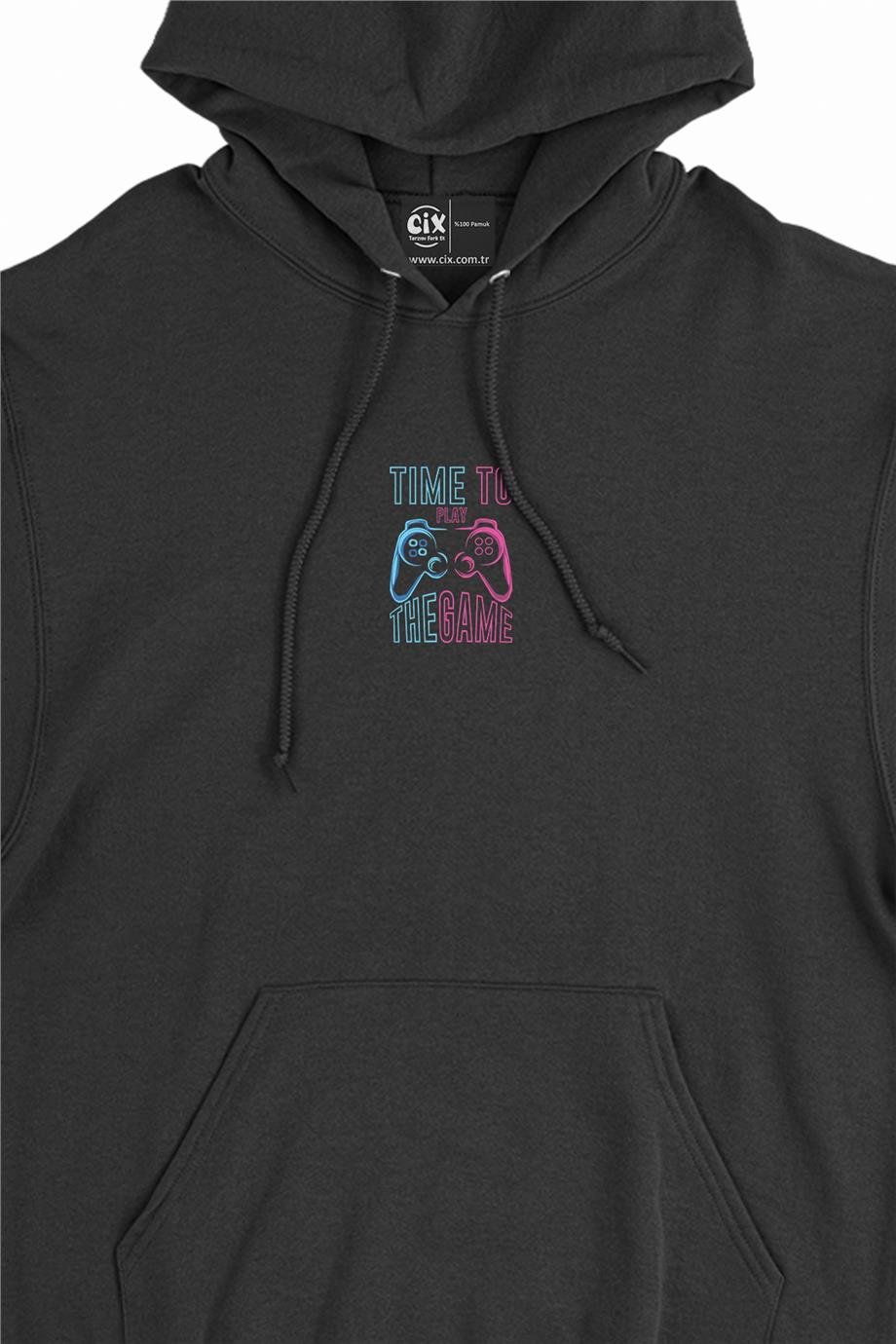 Time To Play The Game Minimal Kapşonlu Sweatshirt Hoodie Time To Play The Game Minimal Kapşonlu Sweatshirt Hoodie - Ücretsiz Kargo