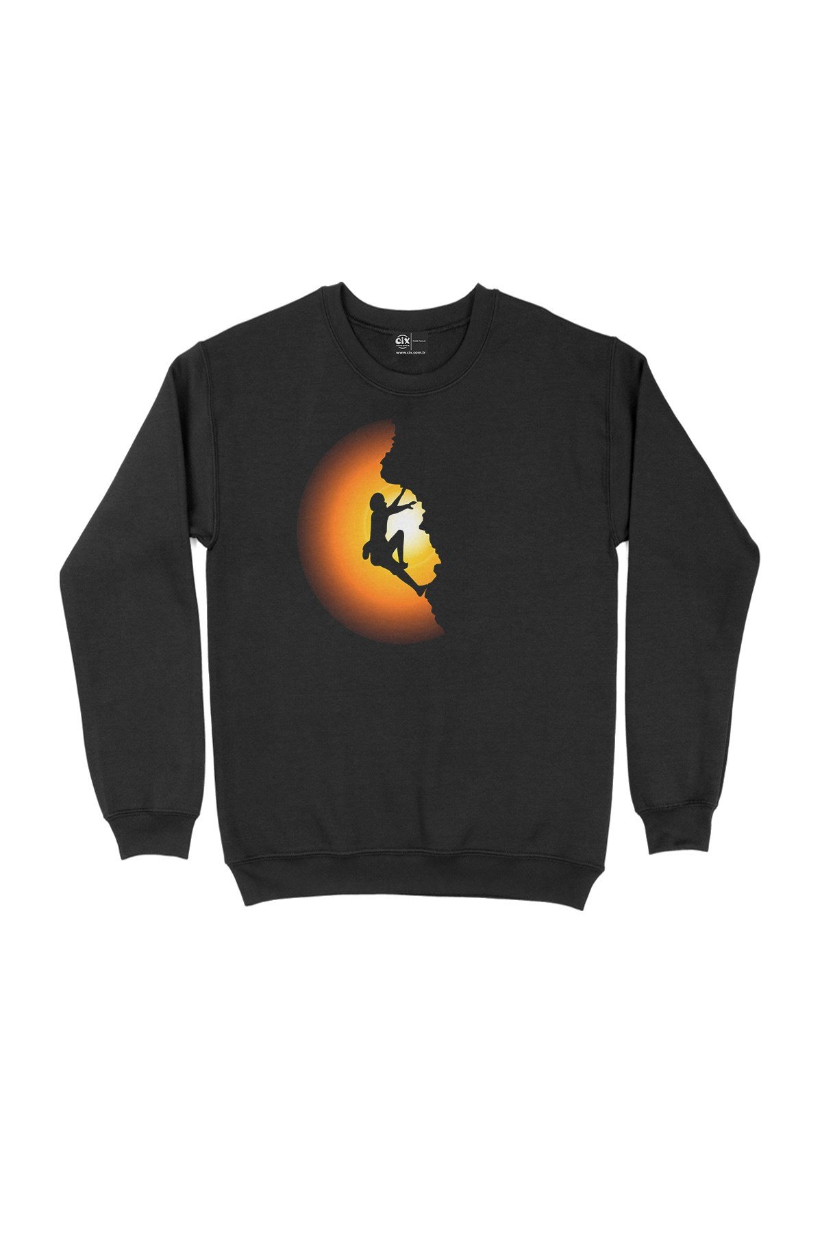 Tırmanış Siyah Sweatshirt