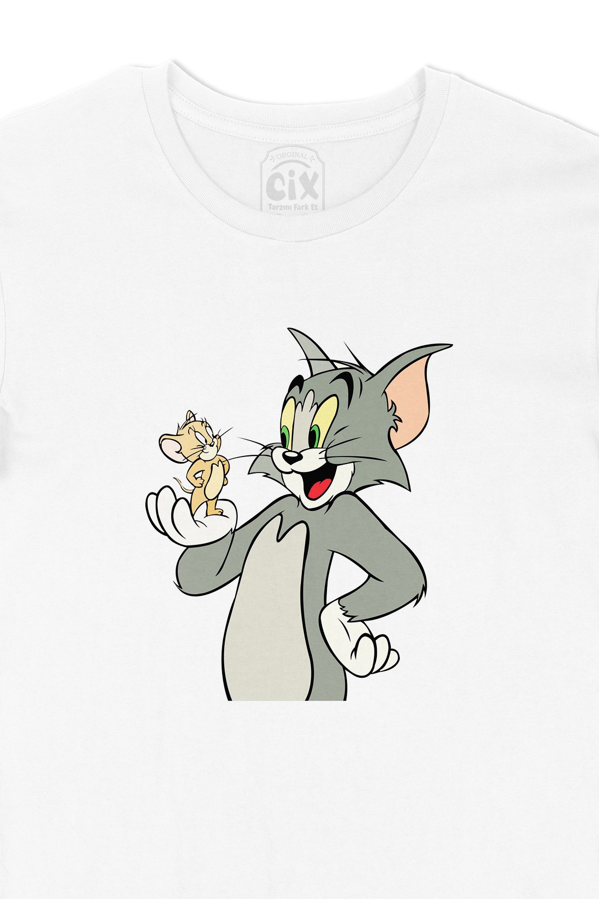 Tom Jerry Kedi Fare Tişört