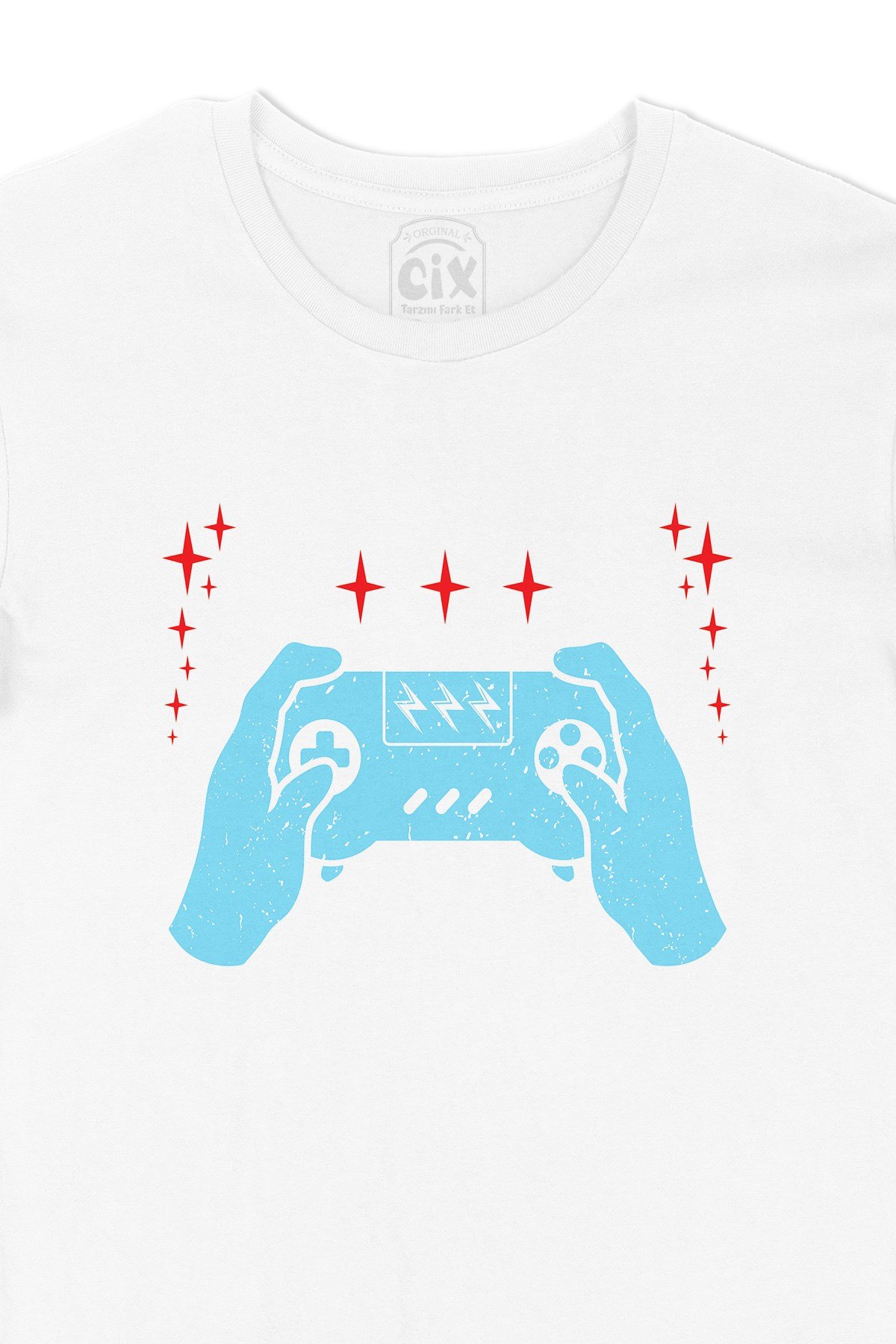 Turkuaz Joystick Tişört