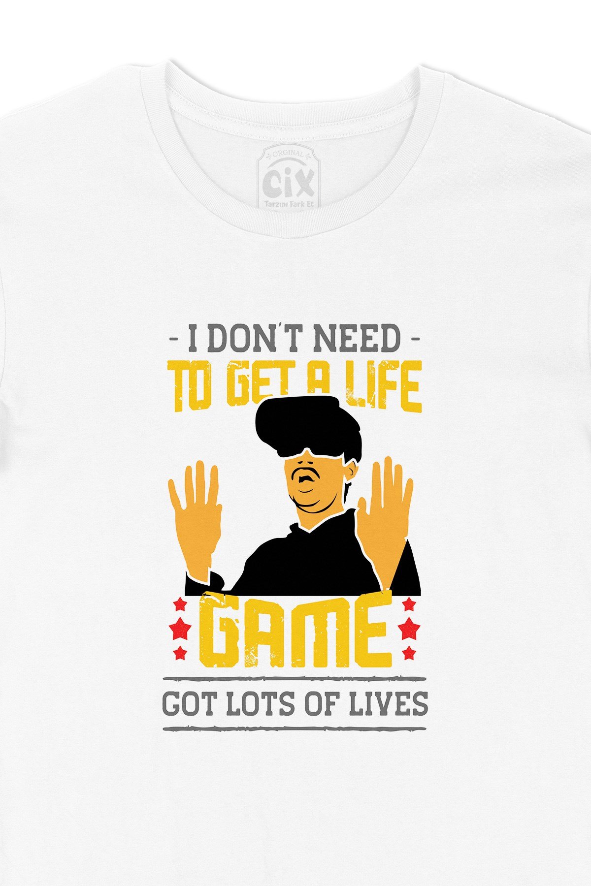 Turuncu Dont Need Life Tişört