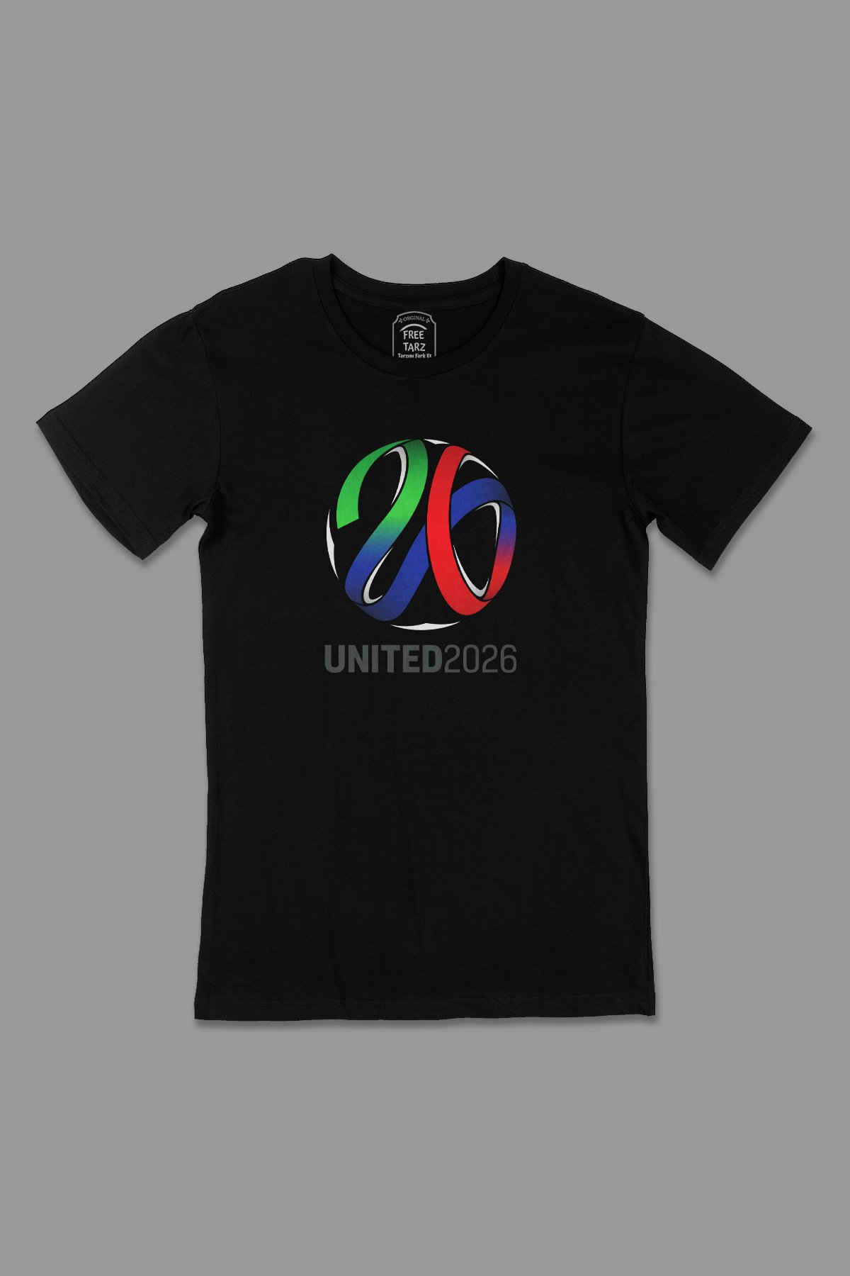 United 2026 Dünya Kupası Büyük Baskılı Siyah Tişört United 2026 Dünya Kupası Büyük Baskılı Siyah Tişört - Ücretsiz Kargo