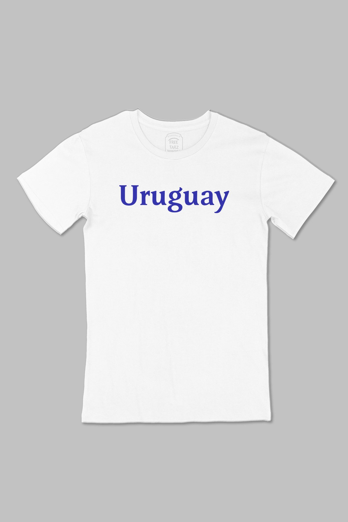 Uruguay Büyük Baskılı Beyaz Tişört Uruguay Büyük Baskılı Beyaz Tişört - Ücretsiz Kargo