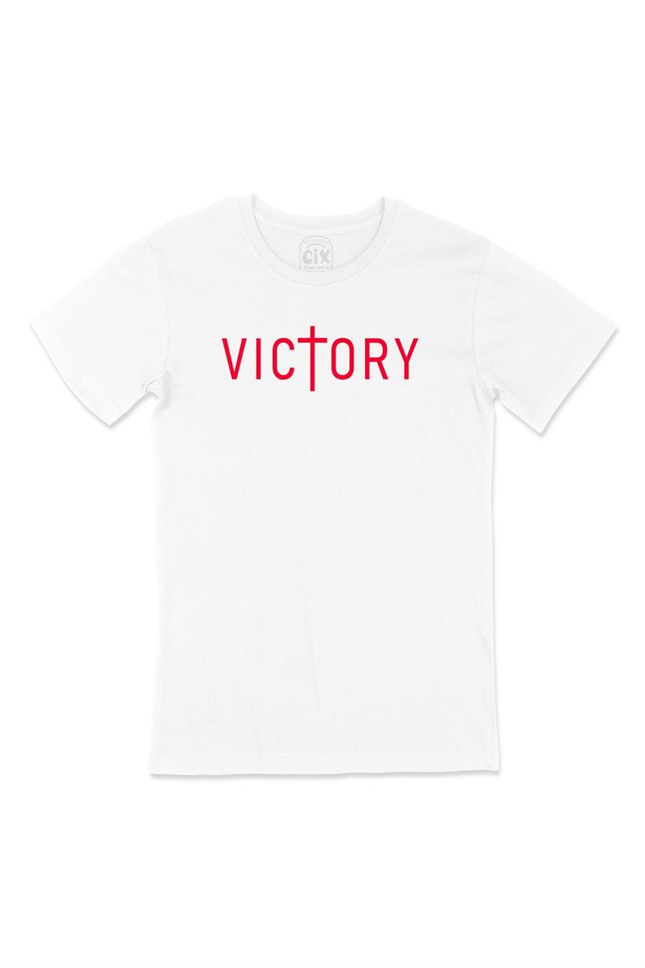 Victory Zafer Beyaz Tişört